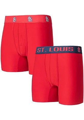 Concepts Sport St Louis Cardinals Mens Red Breakthrough 2pk Boxer Brief Shorts