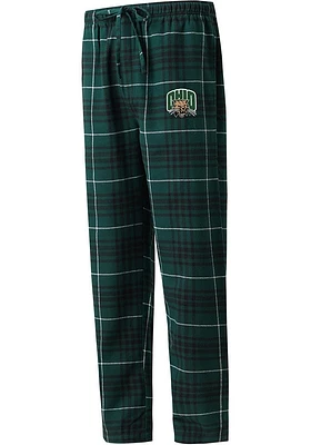 Ohio Bobcats Mens Green Concord Plaid Sleep Pants