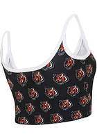 Cincinnati Bengals Womens Black Logos Gauge Tank Top