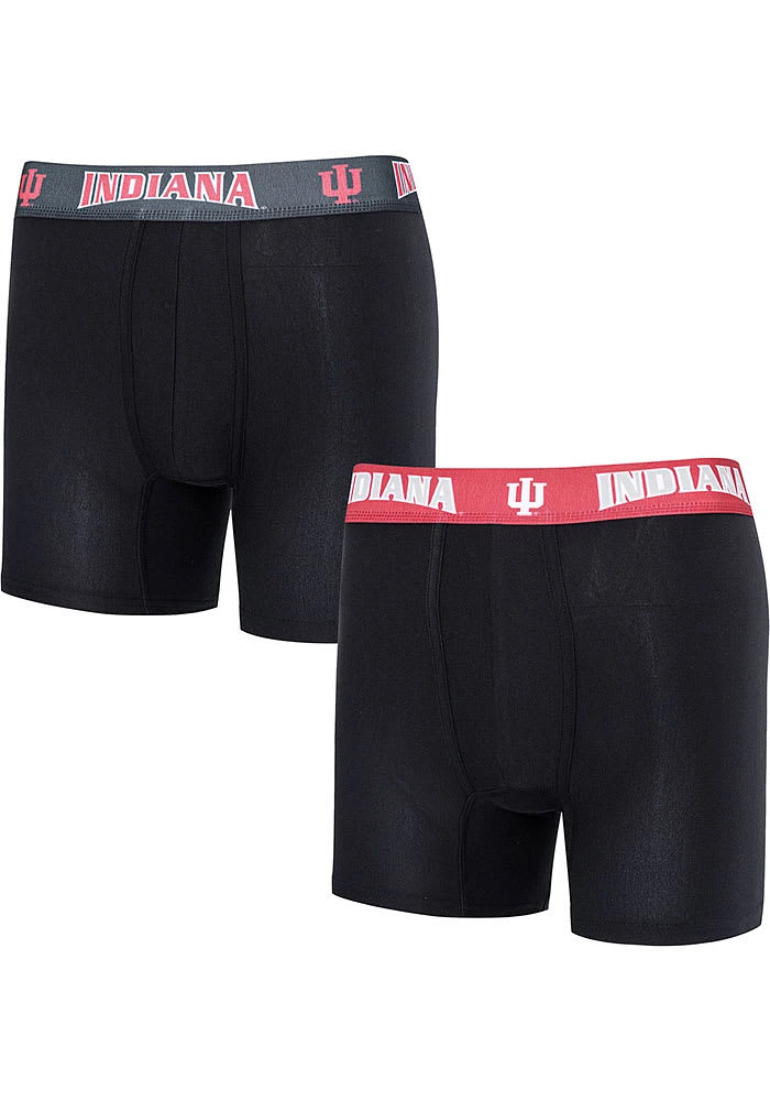 Indiana Hoosiers Mens Black Breakthrough Boxer Shorts