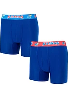 Concepts Sport Kansas Jayhawks Mens Blue Breakthrough Boxer Shorts