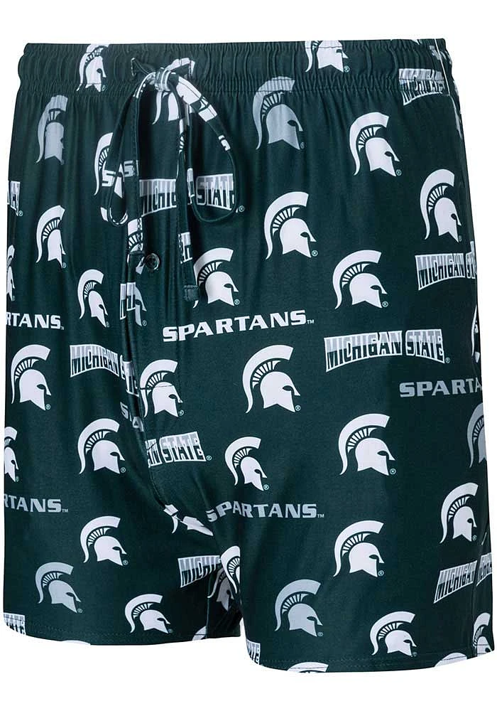 Concepts Sport Michigan State Spartans Mens Green Breakthrough Graphic Boxer Shorts