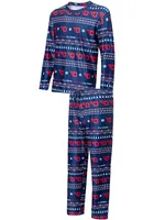 Dayton Flyers Mens Navy Blue Flurry Matching Set Sleep Pants