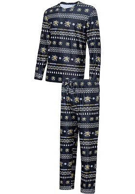 Wichita State Shockers Mens Black Flurry Matching Set Sleep Pants