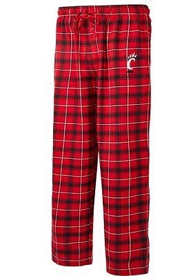 Cincinnati Bearcats Mens Red Ledger Plaid Sleep Pants