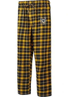 Fort Hays State Tigers Mens Black Ledger Plaid Sleep Pants