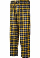 John Carroll Blue Streaks Mens Navy Ledger Plaid Sleep Pants