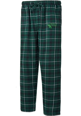 North Texas Mean Green Mens Ledger Plaid Sleep Pants