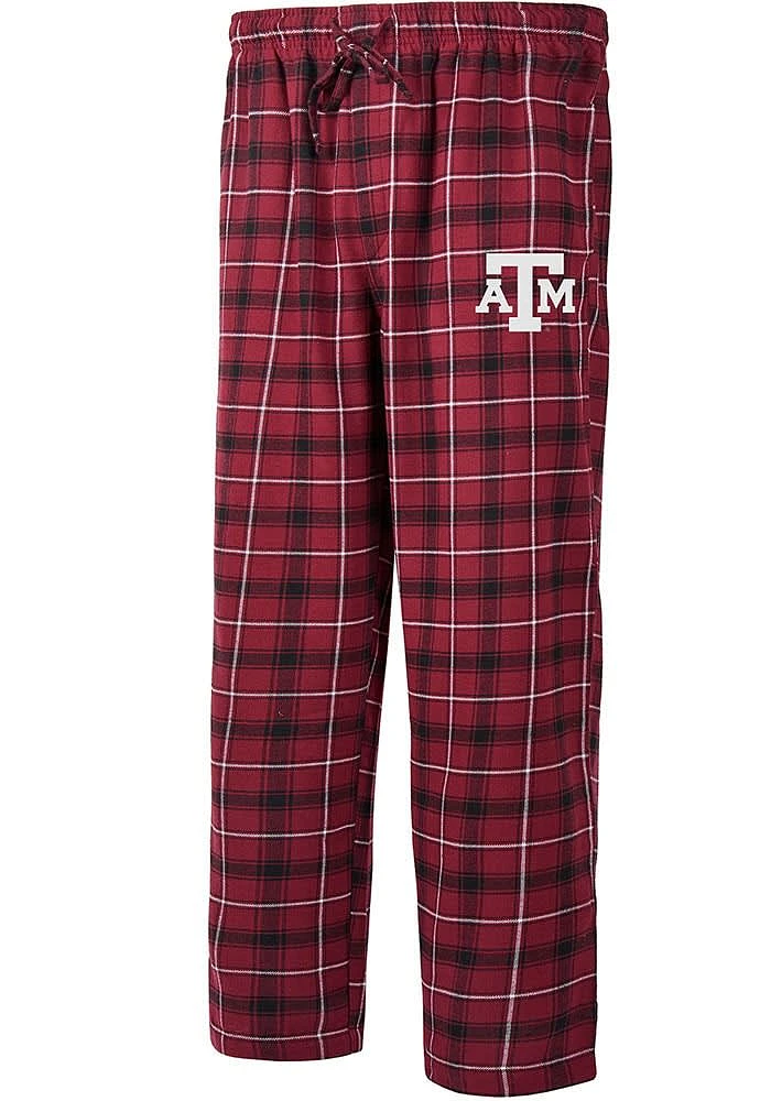 Texas A&M Aggies Mens Maroon Ledger Plaid Sleep Pants