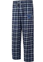 Villanova Wildcats Mens Navy Blue Ledger Plaid Sleep Pants