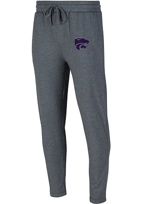 K-State Wildcats Mens Charcoal Powerplay Sweatpants