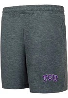 TCU Horned Frogs Mens Charcoal Powerplay Shorts