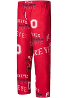 Ohio State Buckeyes Mens Red Windfall Design Sleep Pants