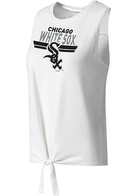 Chicago White Sox Womens Tie Front Tank Top