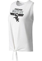 Chicago White Sox Womens Tie Front Tank Top