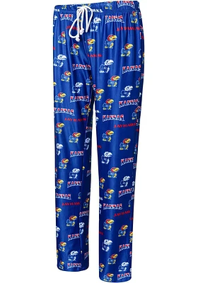 Concepts Sport Kansas Jayhawks Womens Blue Breakthrough Loungewear Sleep Pants