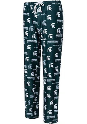 Concepts Sport Michigan State Spartans Womens Green Breakthrough Loungewear Sleep Pants