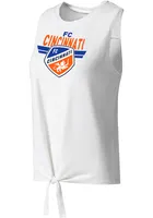 FC Cincinnati Womens White Tie Front Tank Top