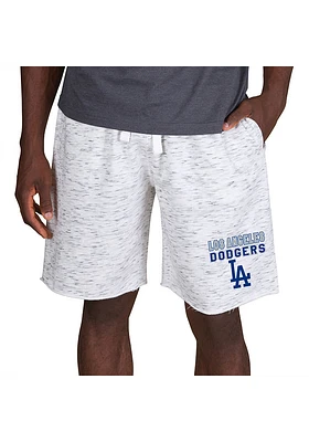 Concepts Sport Los Angeles Dodgers Mens White Alley Fleece Shorts