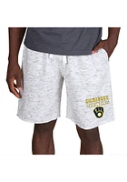 Concepts Sport Milwaukee Brewers Mens White Alley Fleece Shorts
