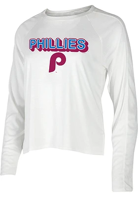 Concepts Sport Philadelphia Phillies Womens White Gable Loungewear Sleep Shirt
