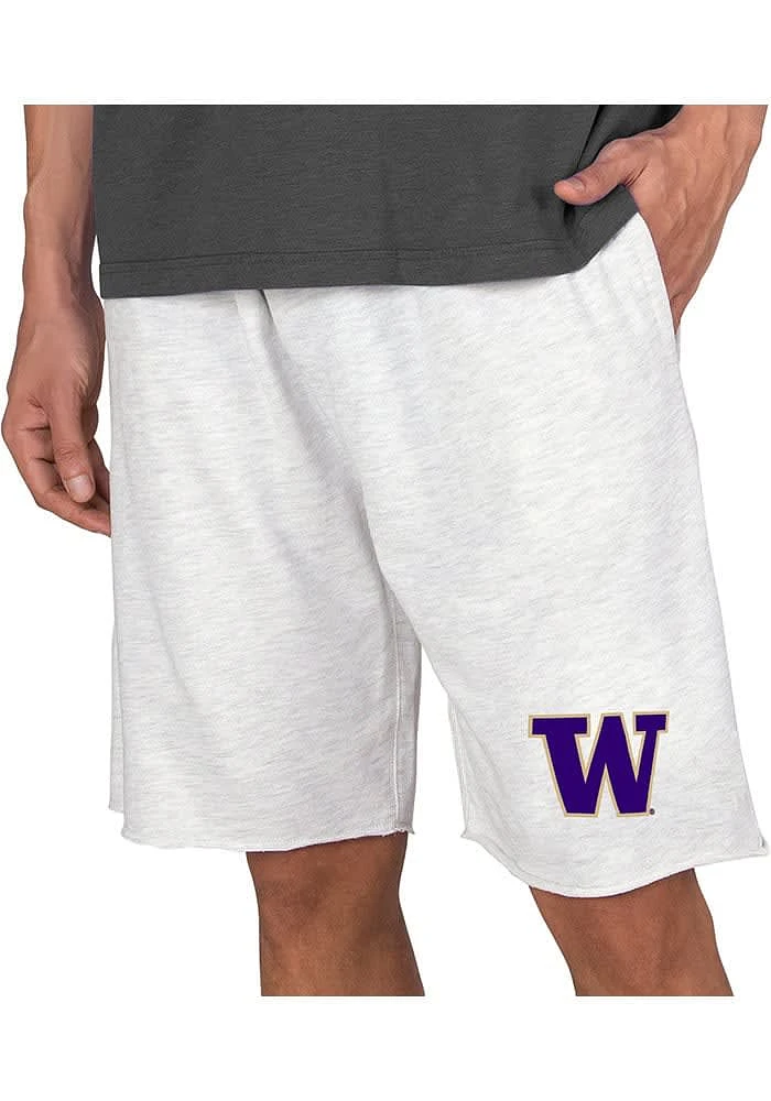 Mens Washington Huskies Oatmeal Concepts Sport Mainstream Shorts