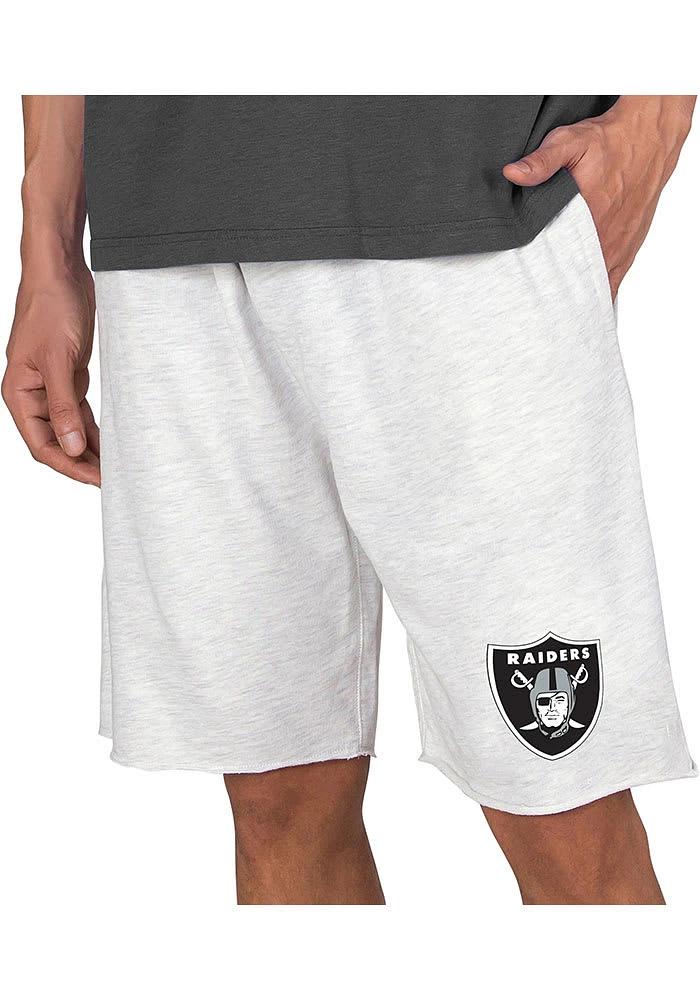 Concepts Sport Las Vegas Raiders Mens Oatmeal Mainstream Shorts
