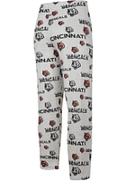 Cincinnati Bengals Mens White Docket Logo Sleep Pants