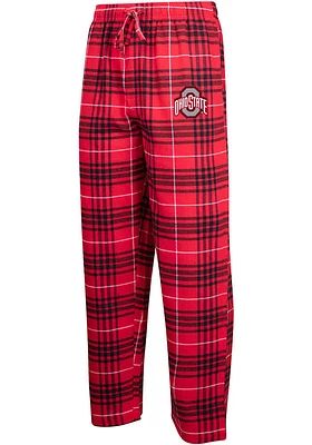 Ohio State Buckeyes Mens Concord Plaid Sleep Pants