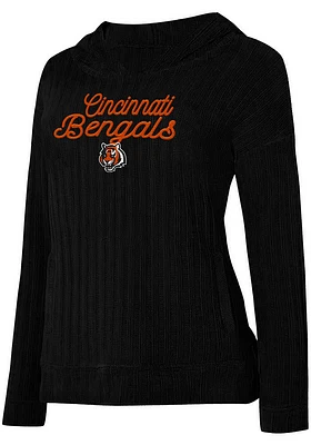 Cincinnati Bengals Womens Black Linger Hooded Sweatshirt