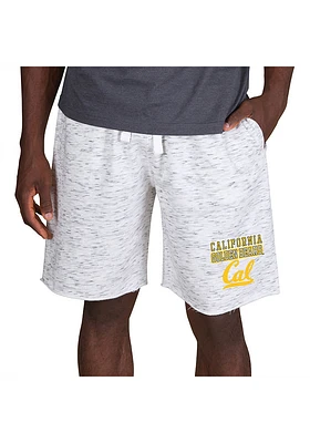 Concepts Sport Cal Golden Bears Mens White Alley Fleece Shorts