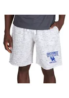 Concepts Sport Kentucky Wildcats Mens White Alley Fleece Shorts