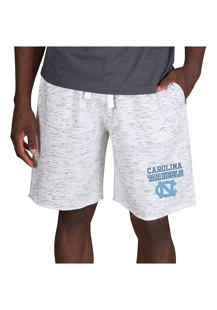 Concepts Sport North Carolina Tar Heels Mens White Alley Fleece Shorts
