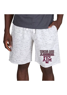 Concepts Sport Texas A&M Aggies Mens White Alley Fleece Shorts