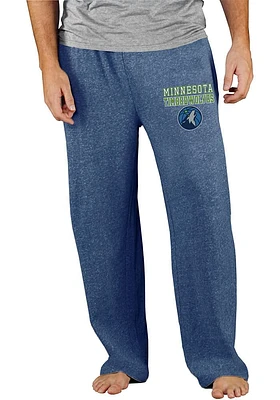 Concepts Sport Minnesota Timberwolves Mens Navy Blue Mainstream Terry Sweatpants