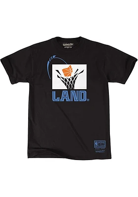 Mitchell and Ness Cleveland Cavaliers Black The Land Short Sleeve T Shirt
