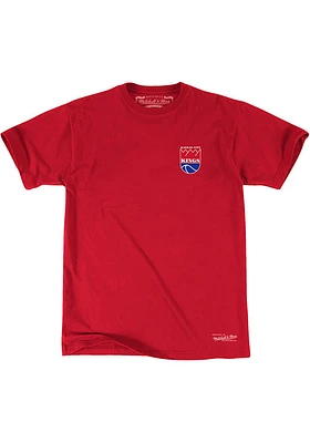 Mitchell and Ness Kansas City Kings Red Traditional Logo Short Sleeve Fashion T Shirt