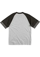 Mitchell and Ness Chicago White Sox Grey Team Captain Short Sleeve Fashion T Shirt