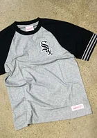 Mitchell and Ness Chicago White Sox Grey Team Captain Short Sleeve Fashion T Shirt