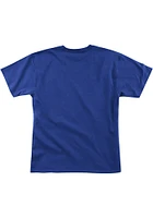 Mitchell and Ness Kansas City Kings Blue Coaches Script Short Sleeve Fashion T Shirt