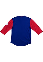 Mitchell and Ness Philadelphia 76ers Blue Franchise Player Long Sleeve Fashion T Shirt