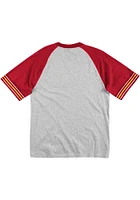 Mitchell and Ness Kansas City Chiefs Grey Team Captain Short Sleeve Fashion T Shirt