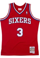 Allen Iverson Philadelphia 76ers Mitchell and Ness 02-03 Throwback Swingman Jersey