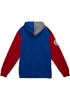 Mitchell and Ness Chicago Cubs Mens Blue Color Blocked Hood Fashion