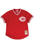 Barry Larkin Cincinnati Reds Mitchell and Ness Authentic Batting Practice Cooperstown Jerse