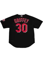 Ken Griffey Jr. Cincinnati Reds Mitchell and Ness 2000 Authentic Batting Practice Cooperstown Jers