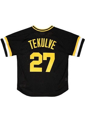 Kent Tekulve Pittsburgh Pirates Mitchell and Ness 1982 Authentic Batting Practice Cooperstown Jers..
