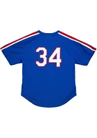 Nolan Ryan Texas Rangers Mitchell and Ness 1989 Authentic Batting Practice Cooperstown Jersey - Bl..