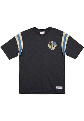 Mitchell and Ness Sporting Kansas City Black Extra Innings Short Sleeve Fashion T Shirt