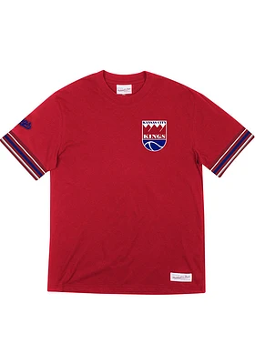 Mitchell and Ness Kansas City Kings Red Final Seconds Short Sleeve Fashion T Shirt